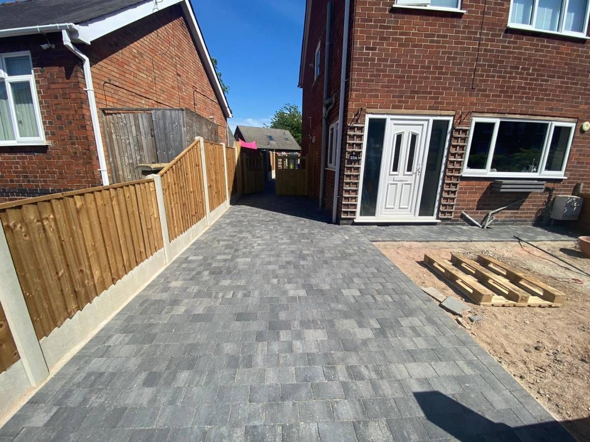 Driveways and Paving Nottingham grey block paving driveway