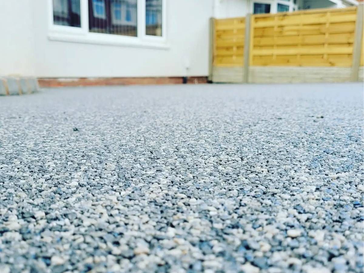 close up of a marble chippings driveway in Nottingham