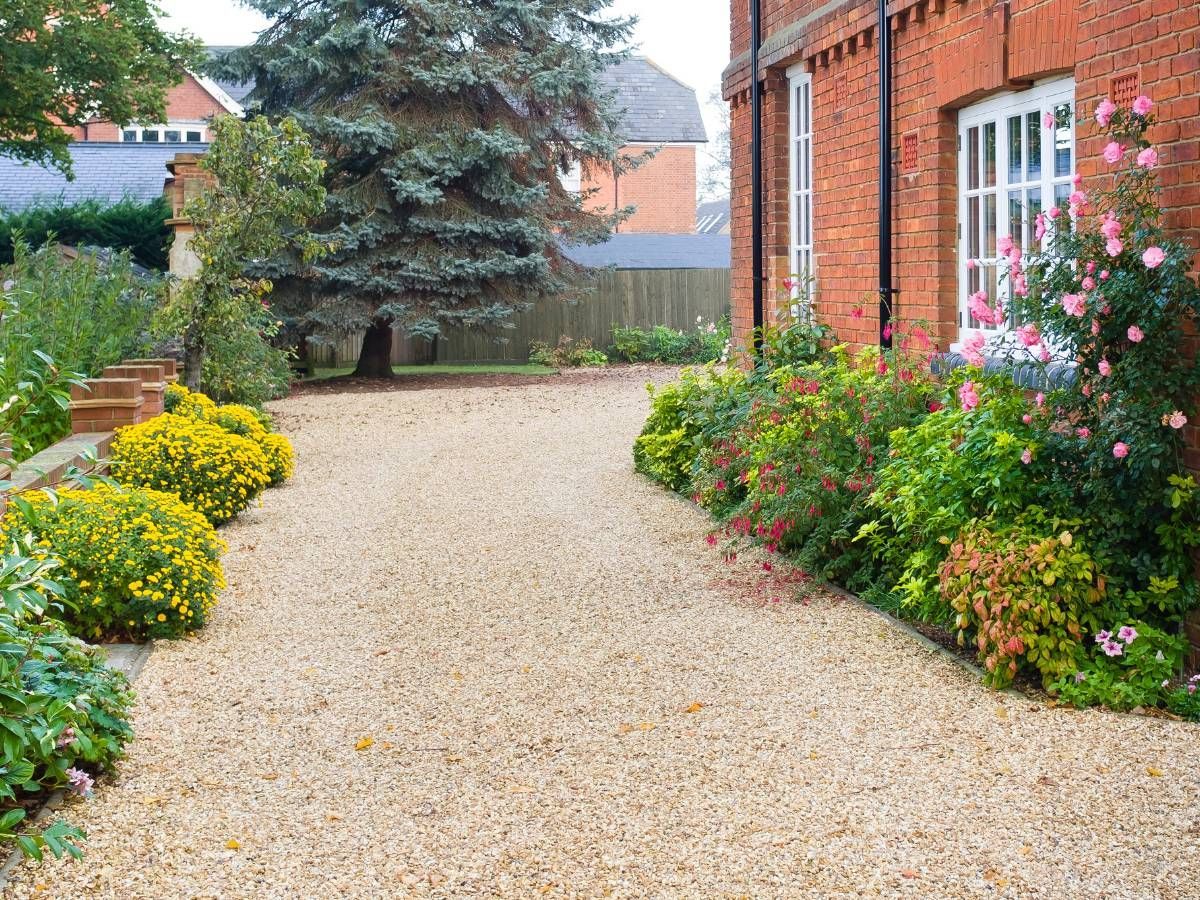 full buff limestone gravel drive in Nottingham