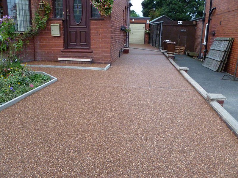 Driveways and Paving Nottingham red resin driveway