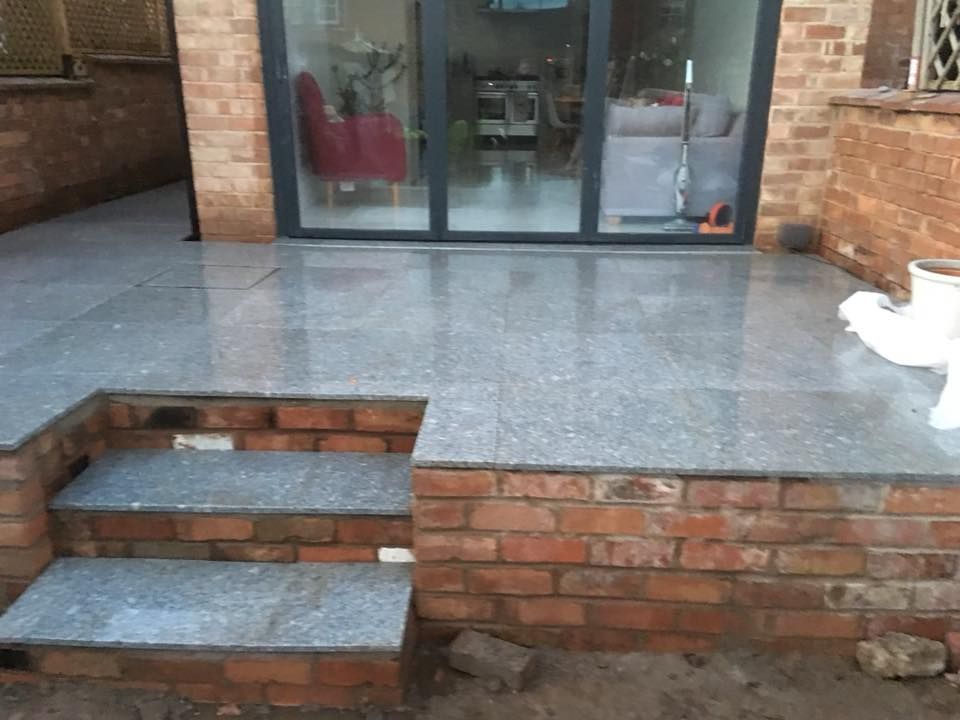 raised porcelain patio in Nottingham