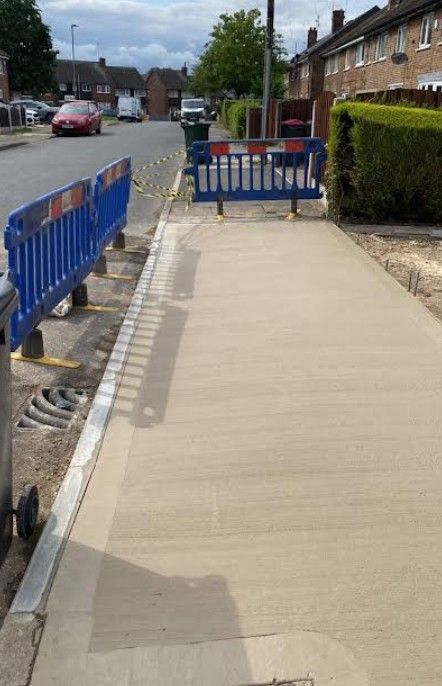 dropped kerb installed in Hucknall, Nottingham