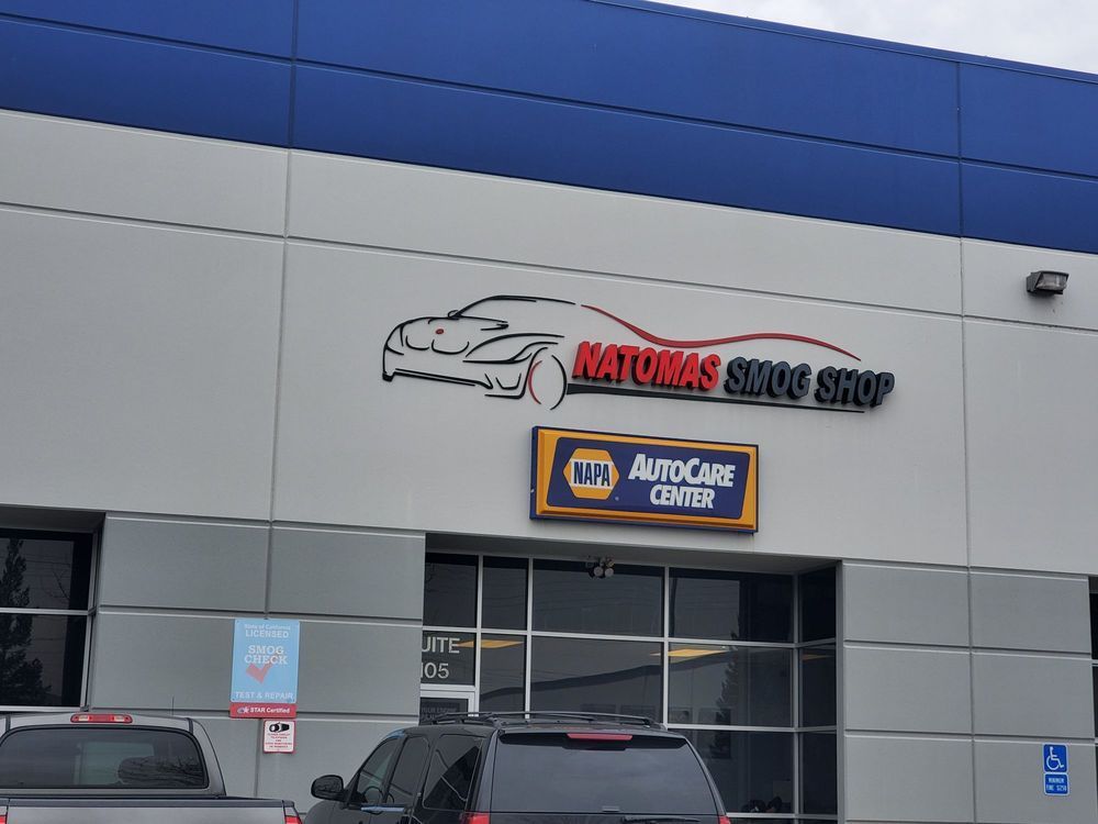 Front shop sign  | Natomas Smog Shop & Auto Repair Center