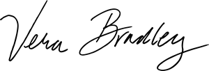 Vera Bradley signature in black script.