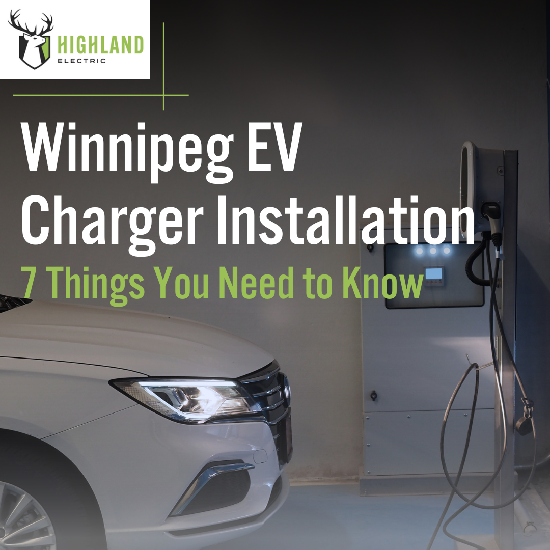 a white car is plugged into a winnipeg ev charger