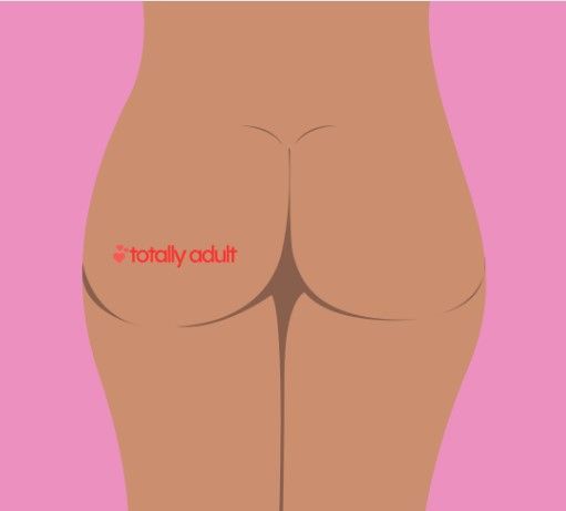 A minimalist illustration of a person’s backside, emphasizing the importance of self-care and personal satisfaction through adult toys like anal plugs.