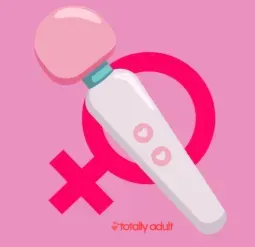 Female adult toys designed to boost self-love and confidence, showcasing a sensual wand vibrator with a playful, feminine design, symbolizing empowerment and positive sexual wellness.