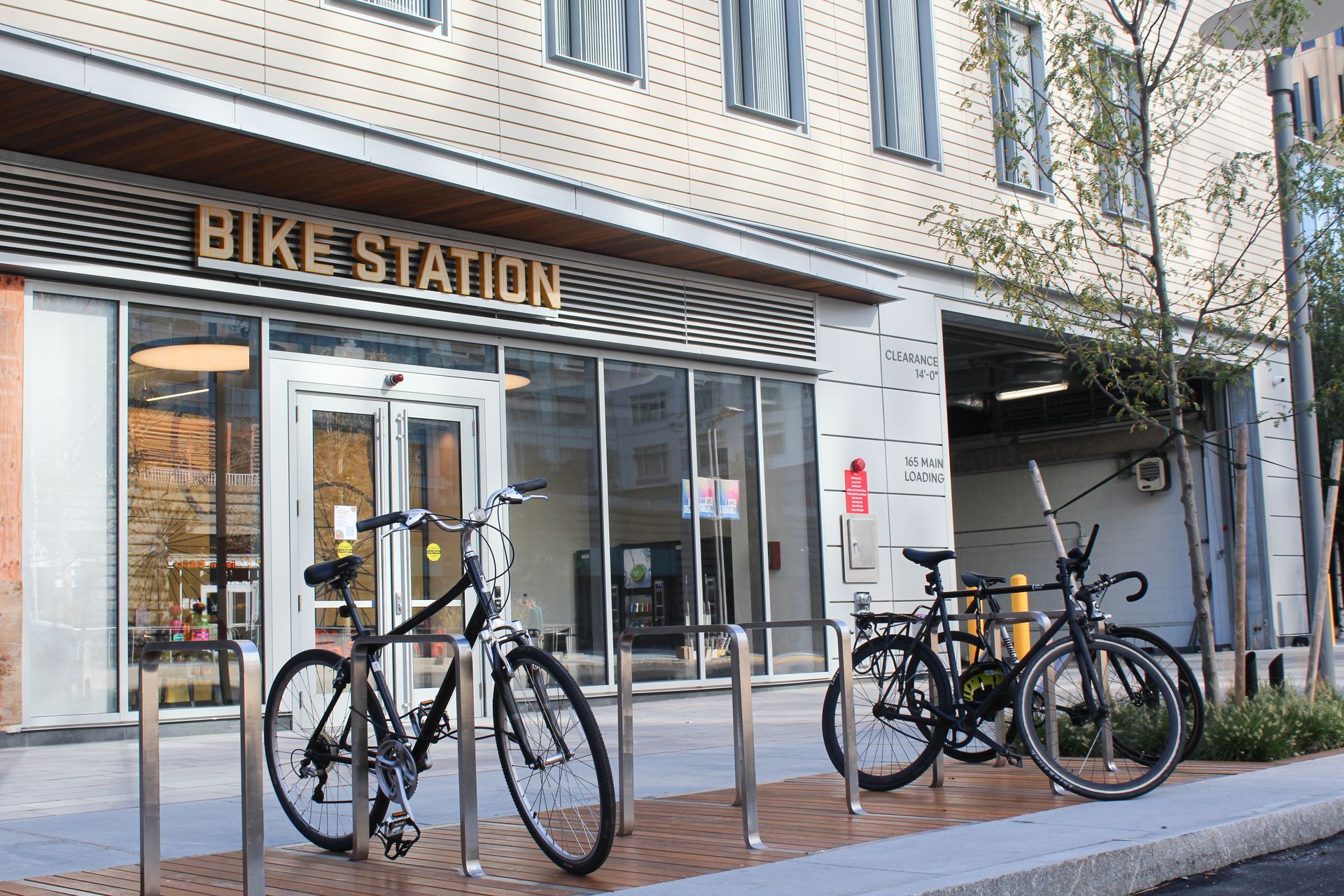 bike rack and bike storage station