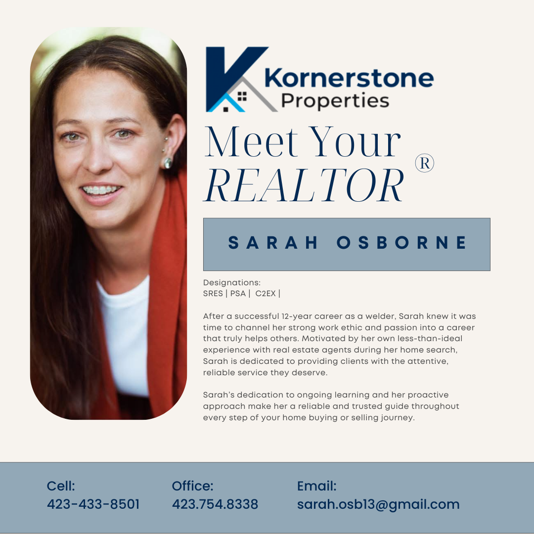 A kornerstone properties ad with sarah osborne on it