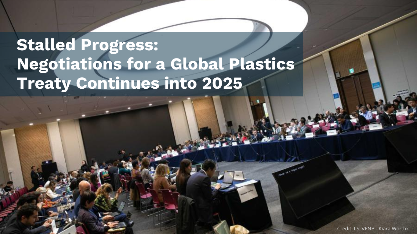 Negotiations for a Global Plastics Treaty Continues into 2025