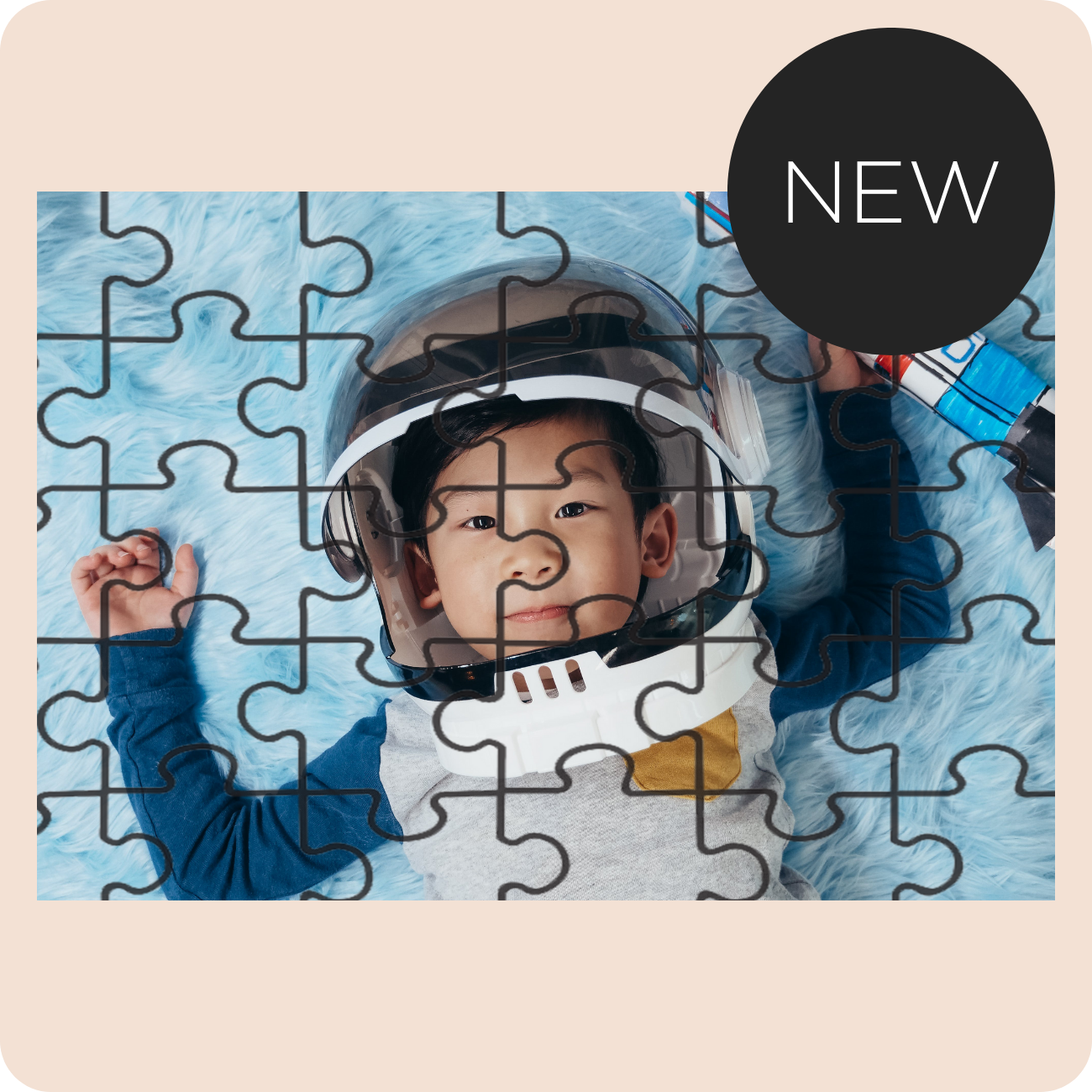 Kids Photo Puzzle Button