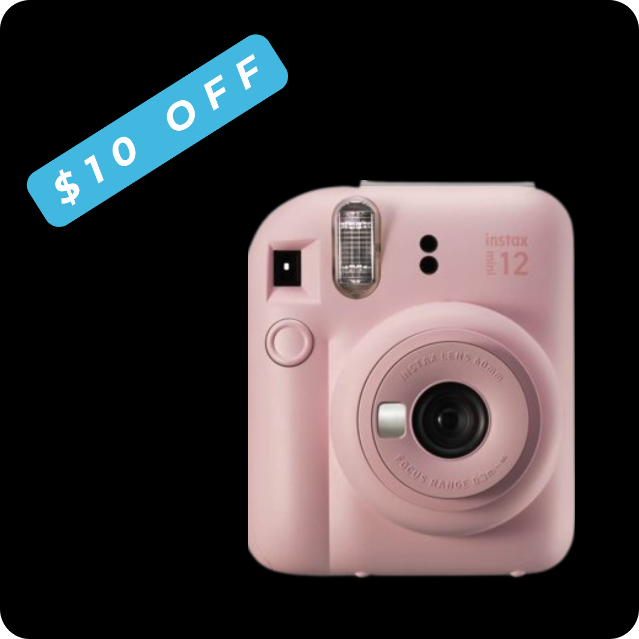 Instax Mini 12  Instant Film Camera Blossom Pink Button