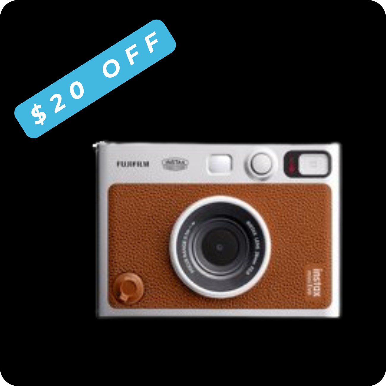 Instax Mini Evo Hybrid Camera - Brown Button