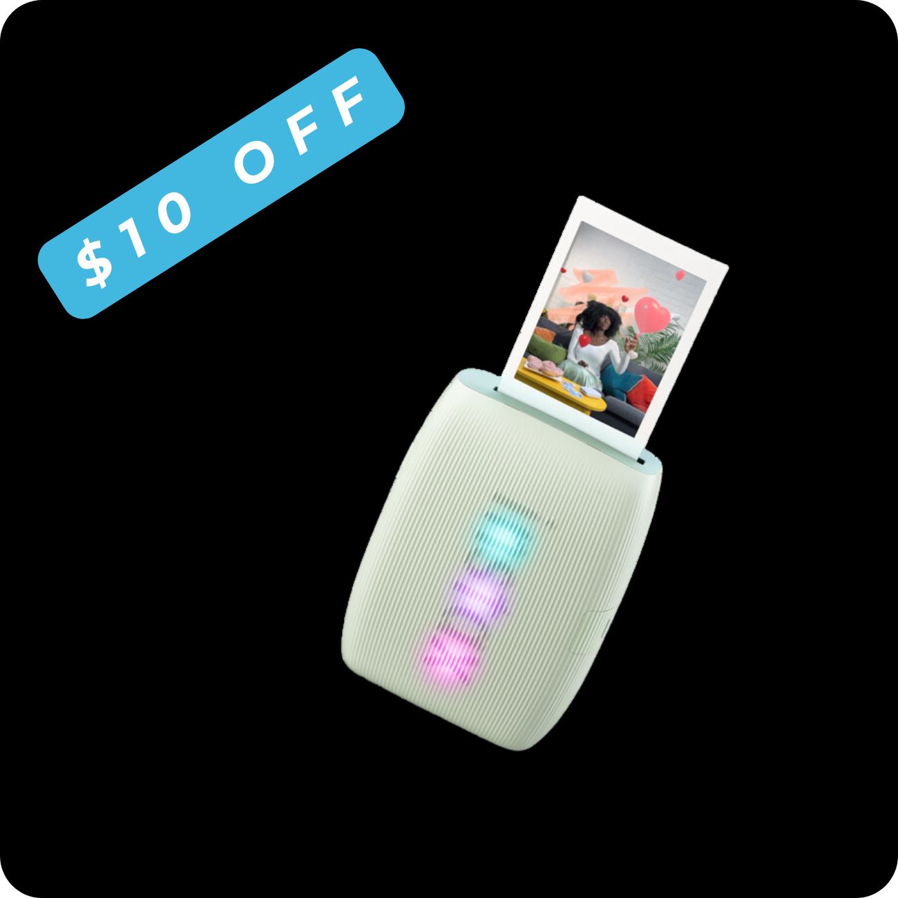 Instax Mini Link 3 Printer - Sage Green Button