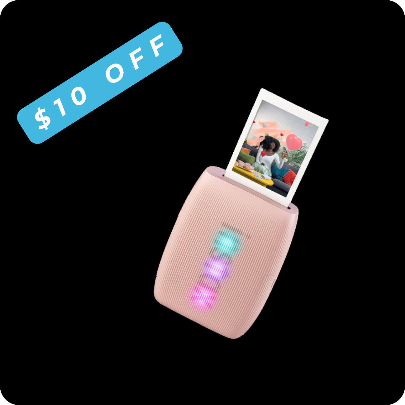 Instax Mini Link 3 Printer - Rose Pink Button