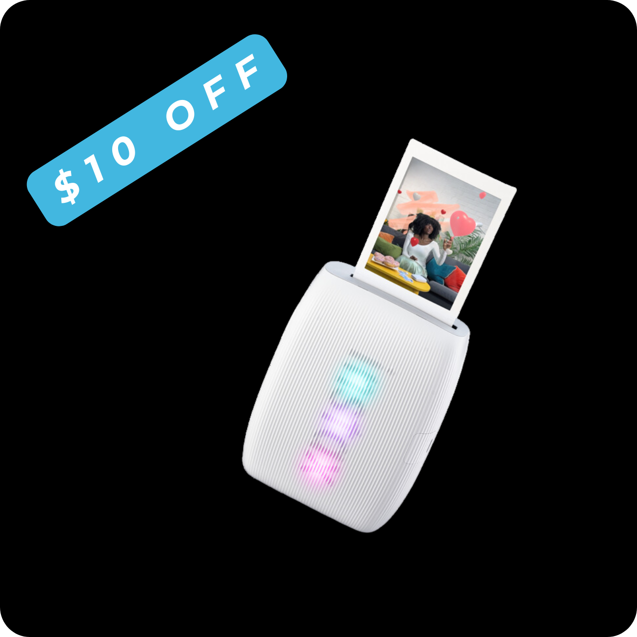 Instax Mini Link 3 Printer - Clay White Button