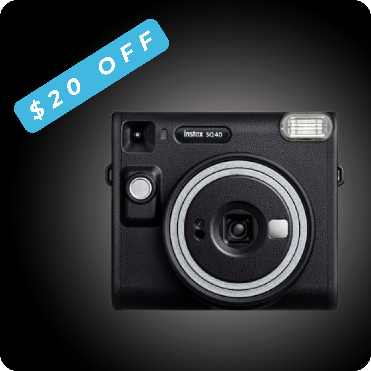Instax Square SQ40 Instant Camera - Black Button