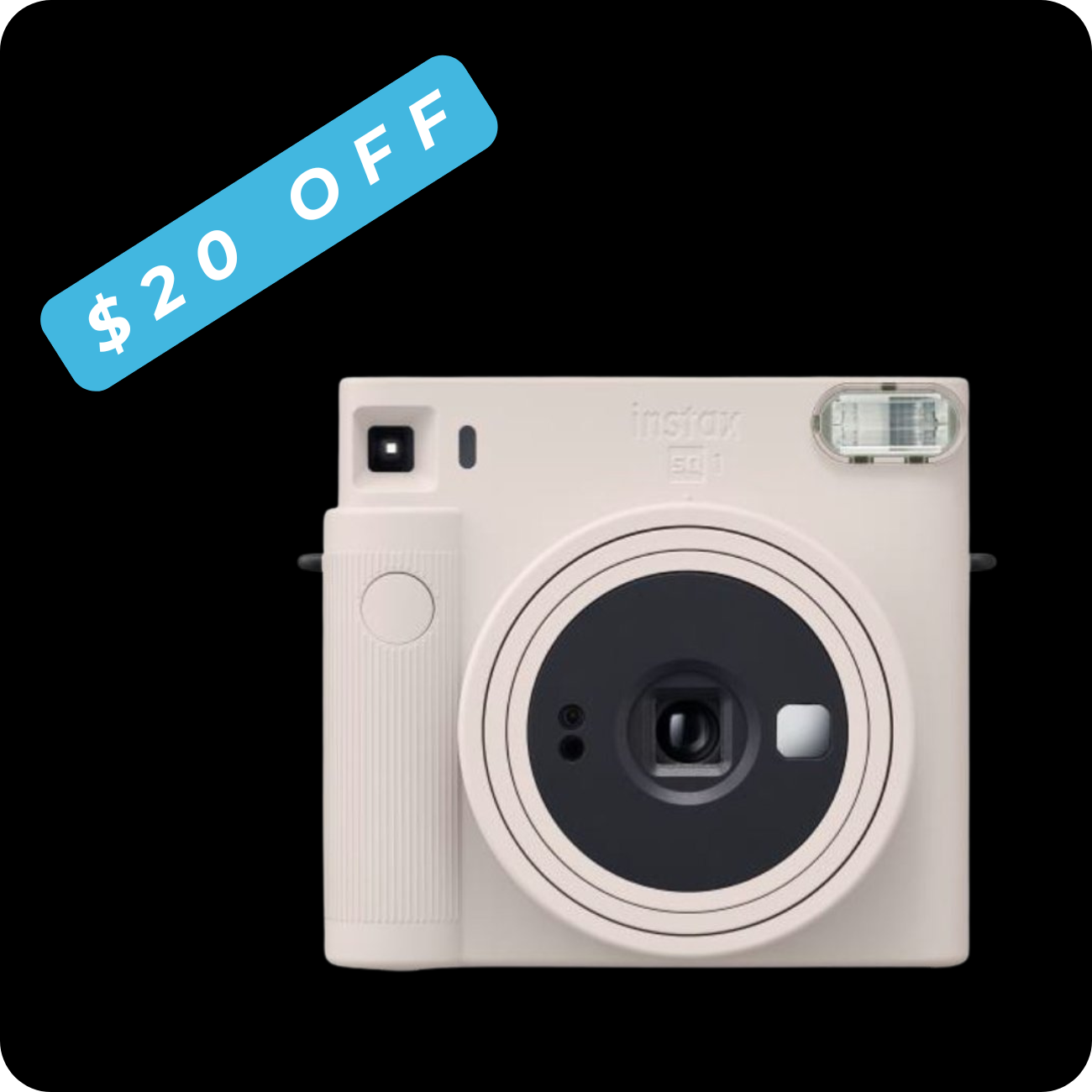 Instax SQ1 Instant Camera - Chalk White Button