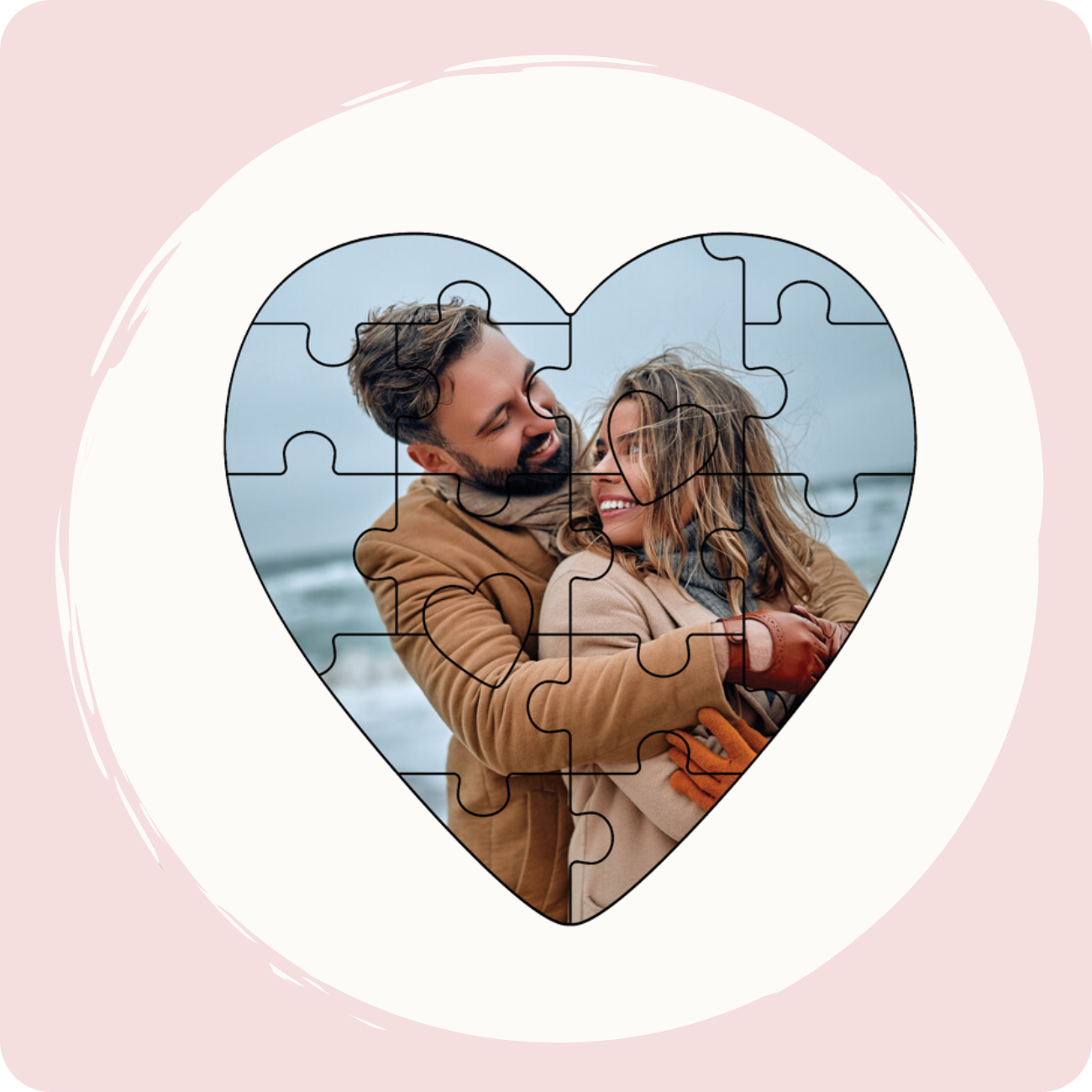 Heart Puzzles Button