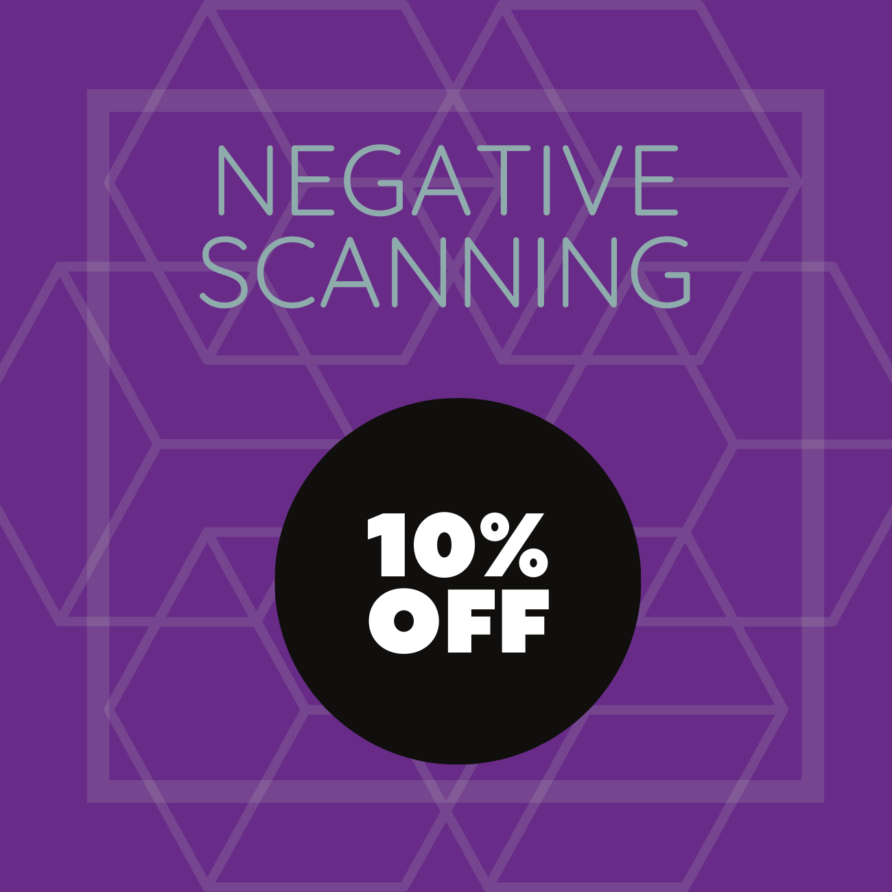 Negative Scanning 10% off Sale Button