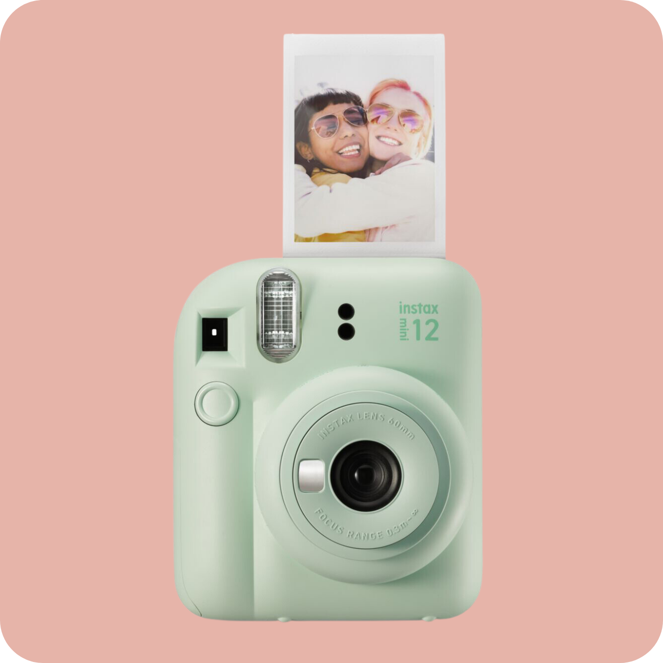 Fujifilm Instax Mini 12 Instant Camera - Mint Green Button