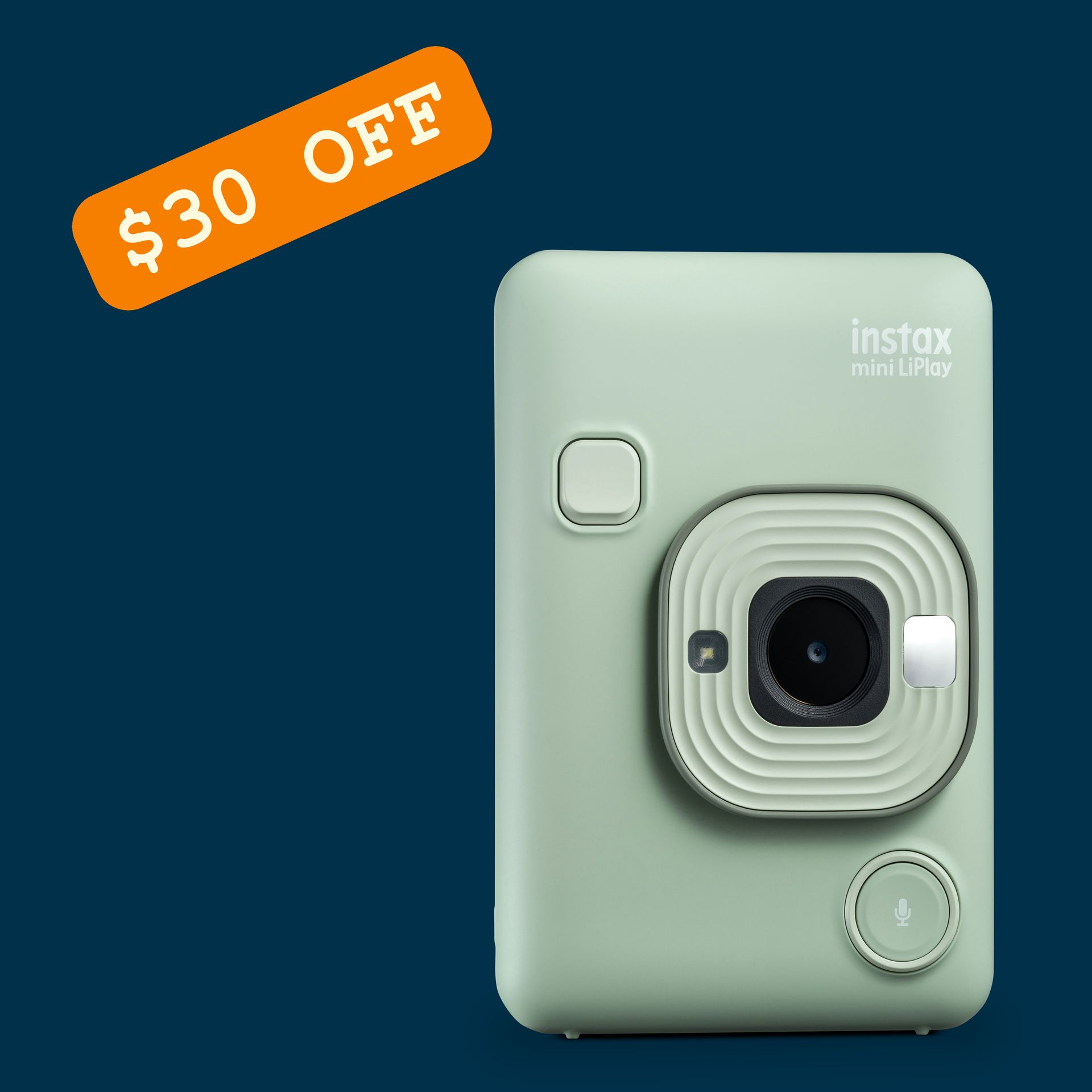 Instax Mini LiPlay Hybrid Camera - Matcha Green Button