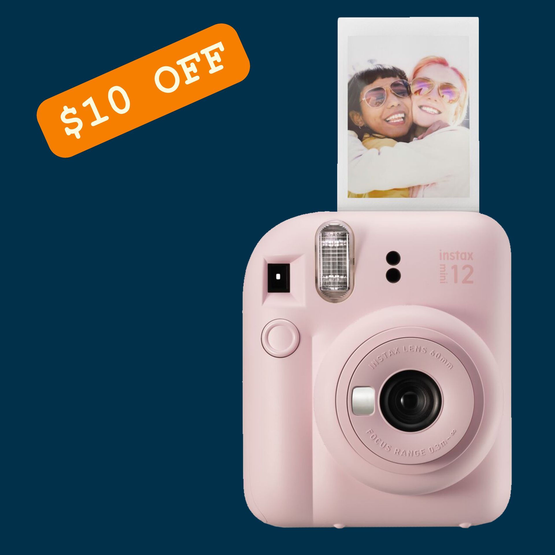 Instax Mini 12  Instant Film Camera Blossom Pink Button