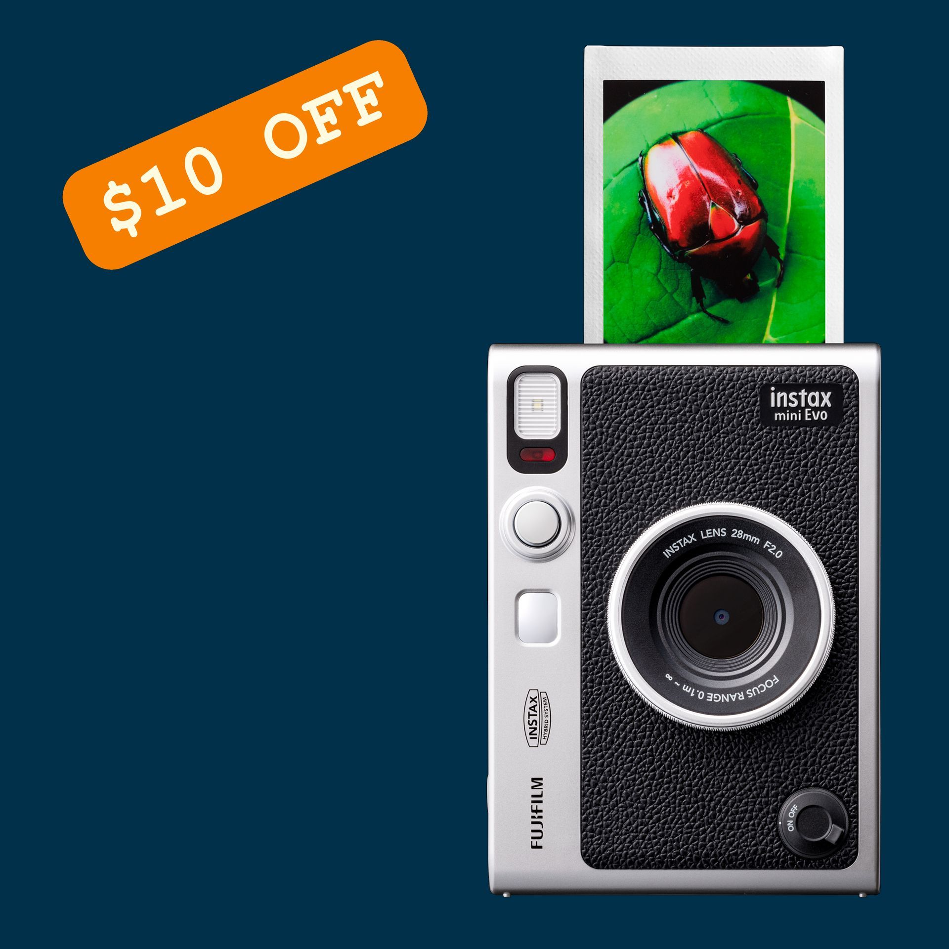 Instax Mini Evo Hybrid Camera - Black Button