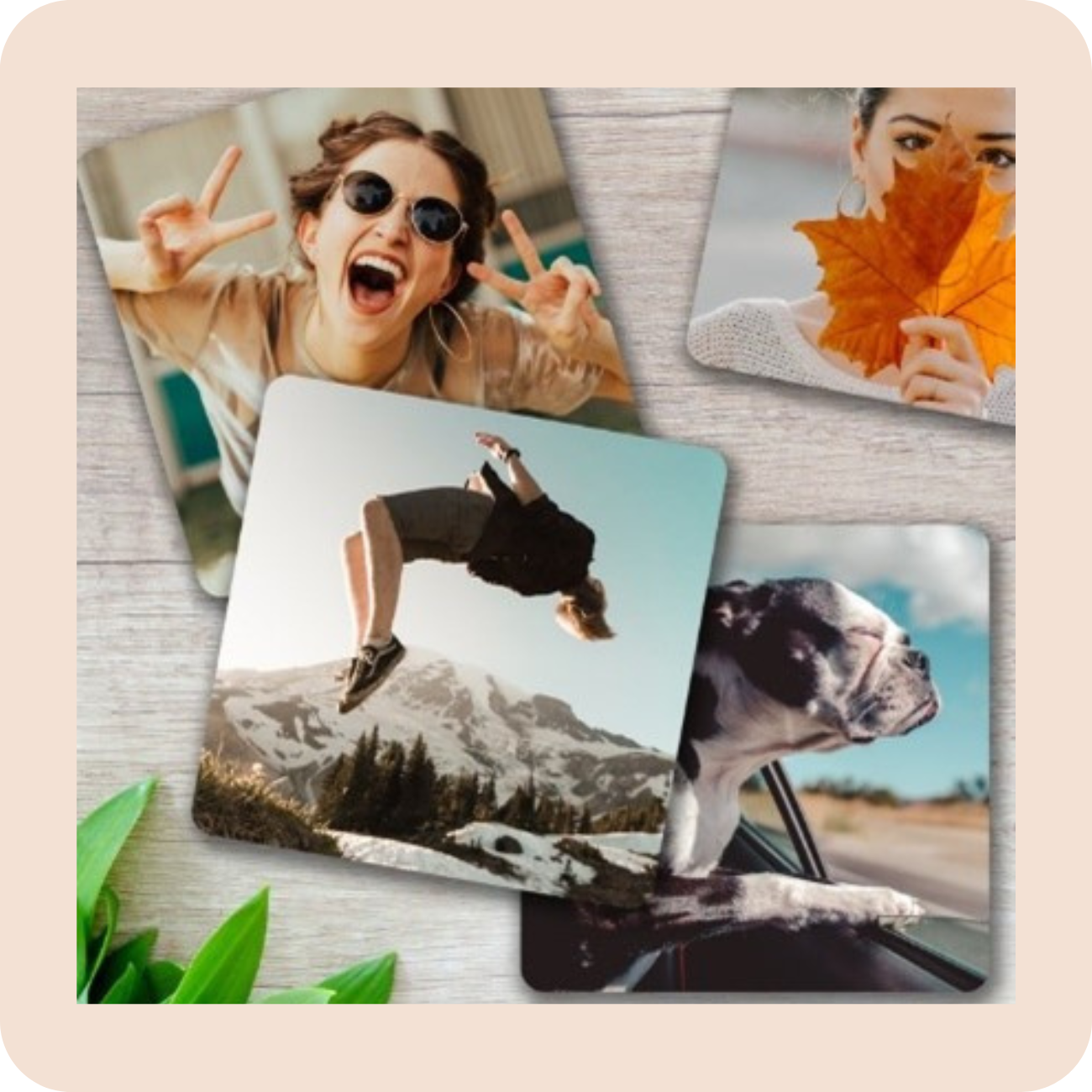 Photo Coasters Button