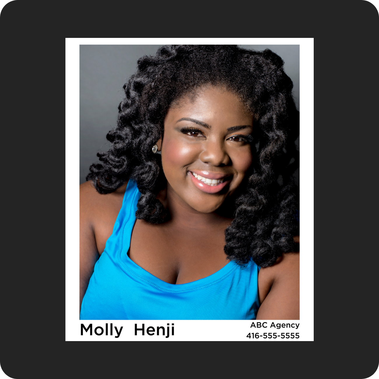 Pre-Formatted Actor Headshot Prints Button