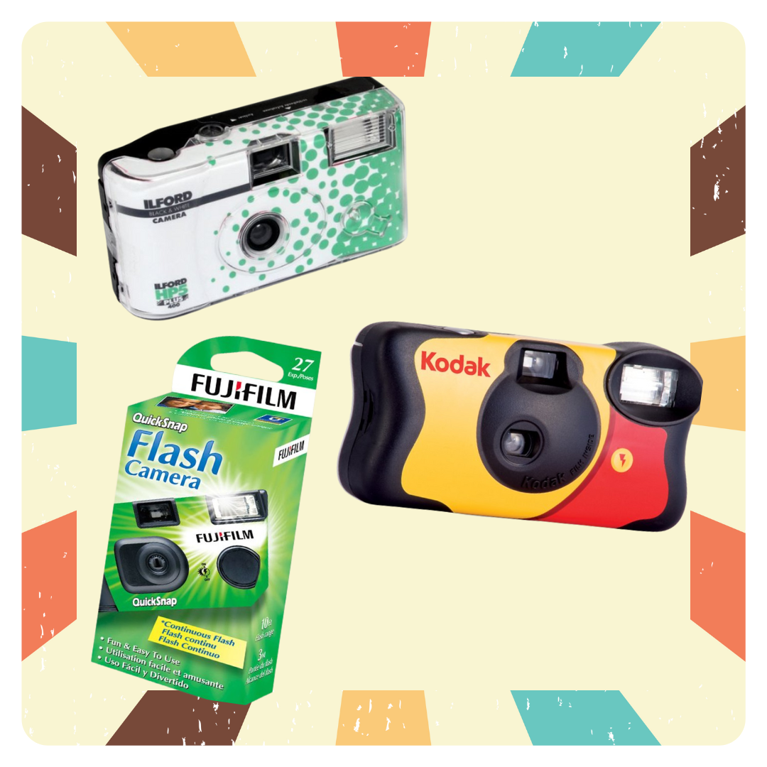 Disposable Cameras Button
