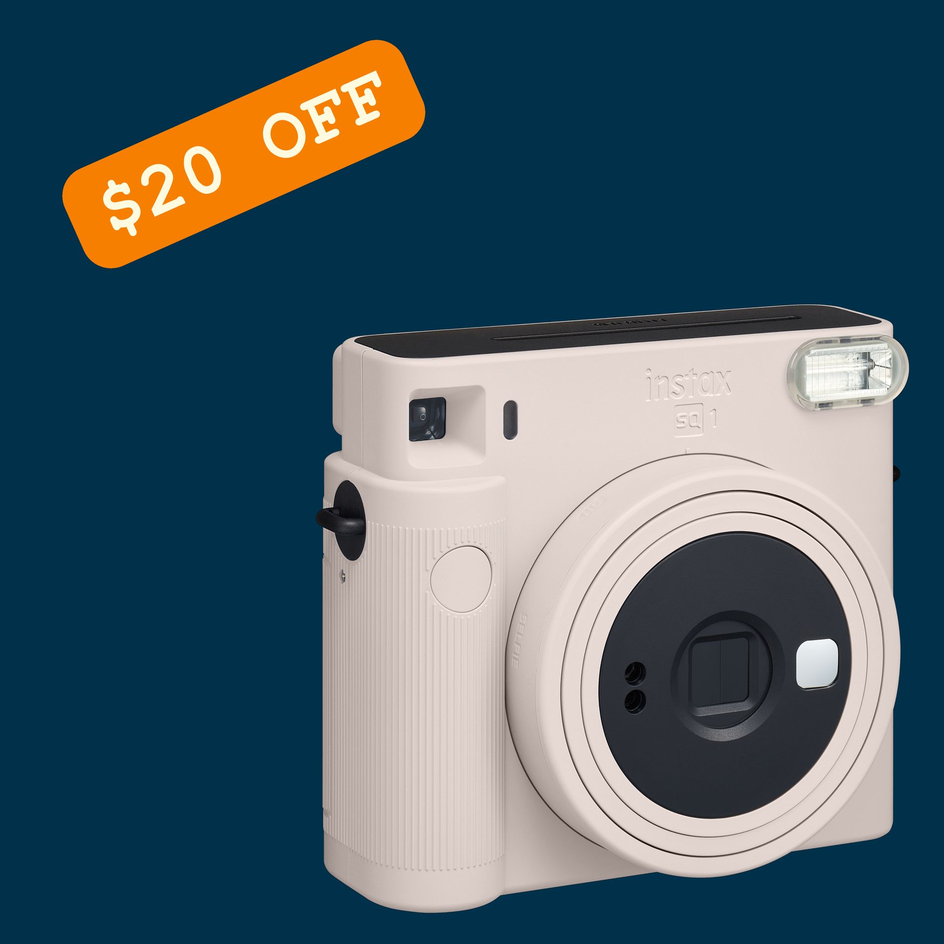 Instax SQ1 Instant Camera - Chalk White Button