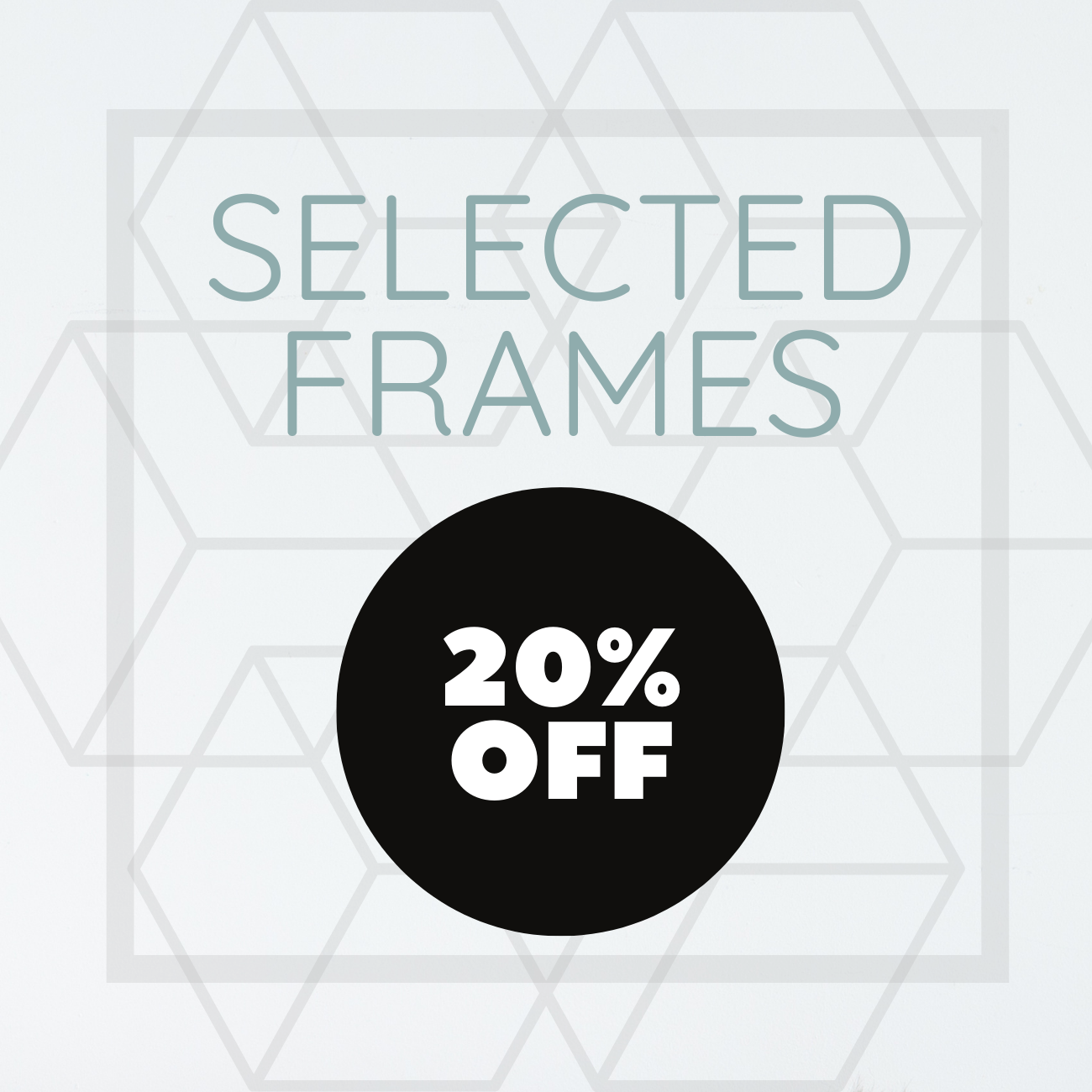 Selected Photo Frames 20% off Sale Button