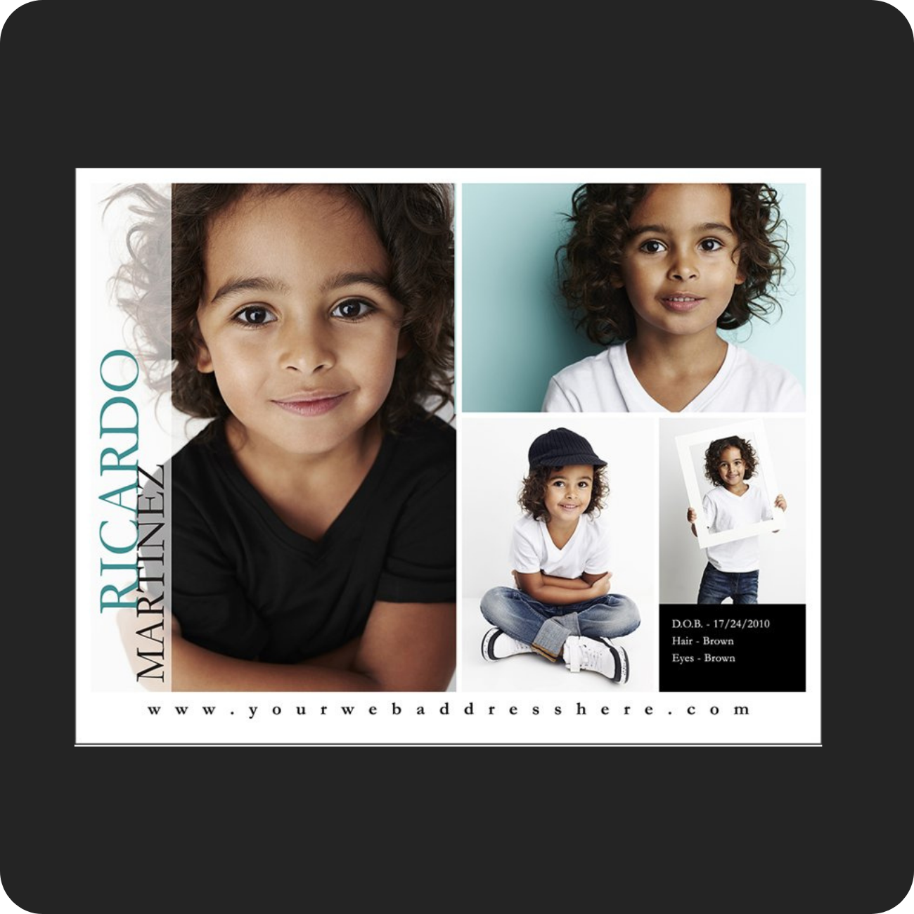 Templated Actor Comp Cards Prints Button