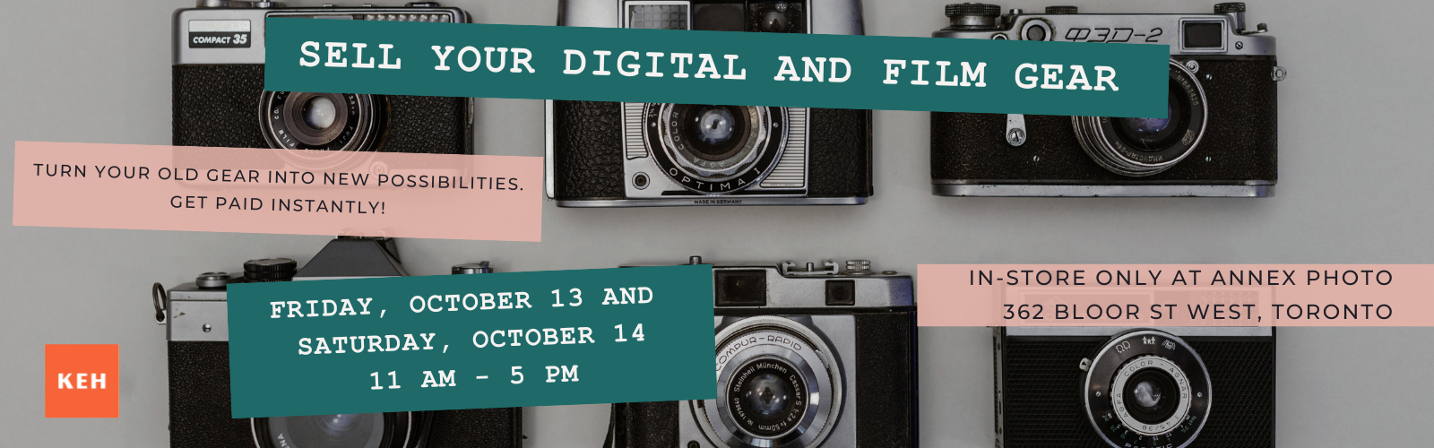 sell your digital and film photography gear event annex photo toronto october 2023