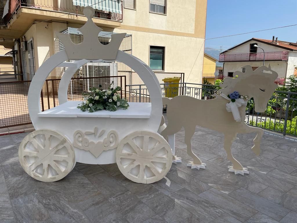 allestiento con torta matrimonio