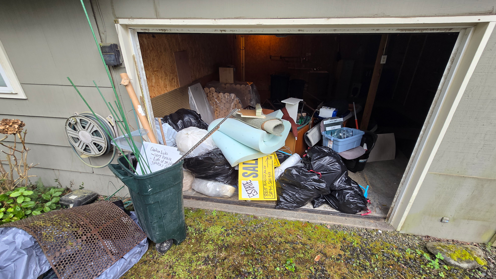 Junk removal, garage cleanout