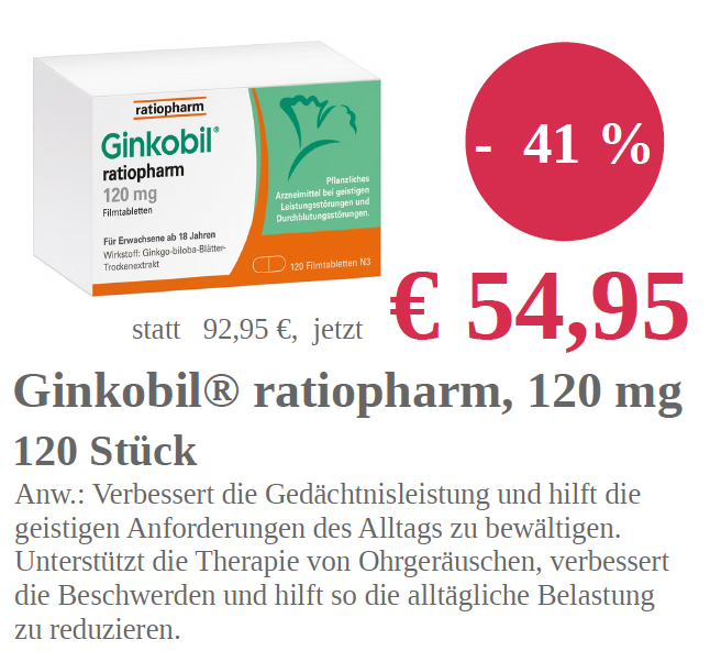Eine Schachtel Antiveno-Venentabletten zum Preis von 24,95