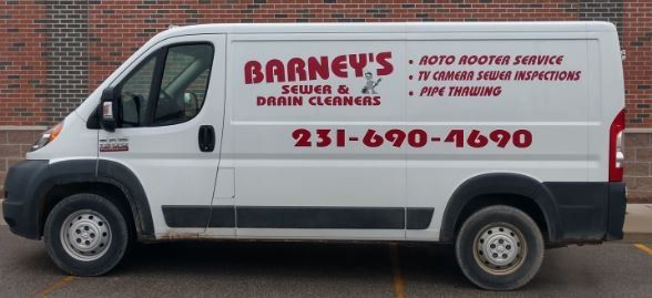 Barney's Sewer & Drain Cleaners service van
