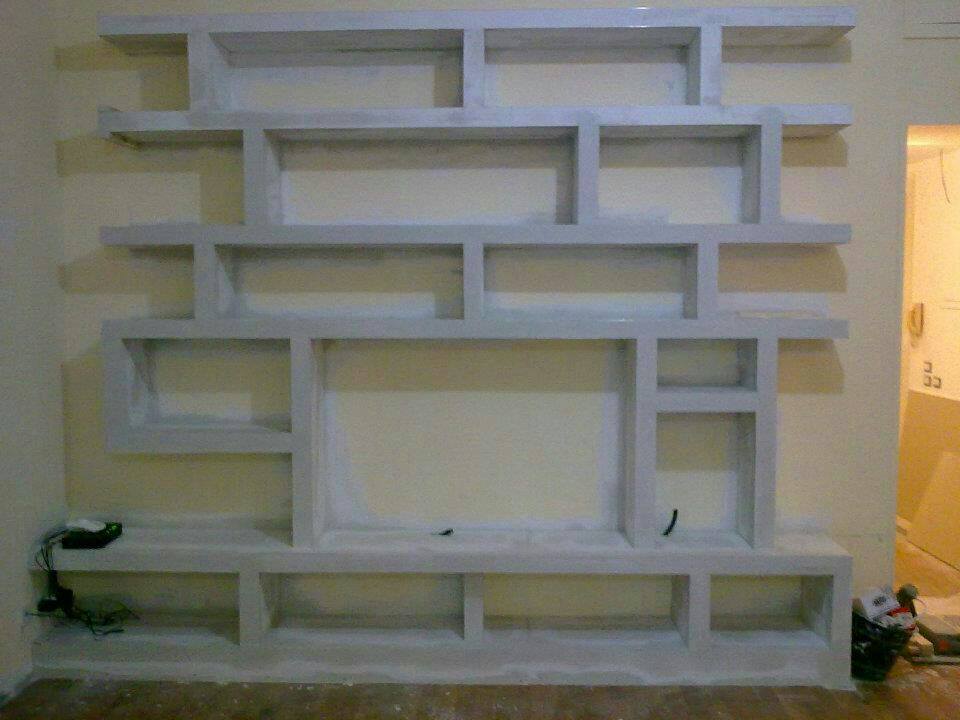 produzione librerie e pareti in cartongesso