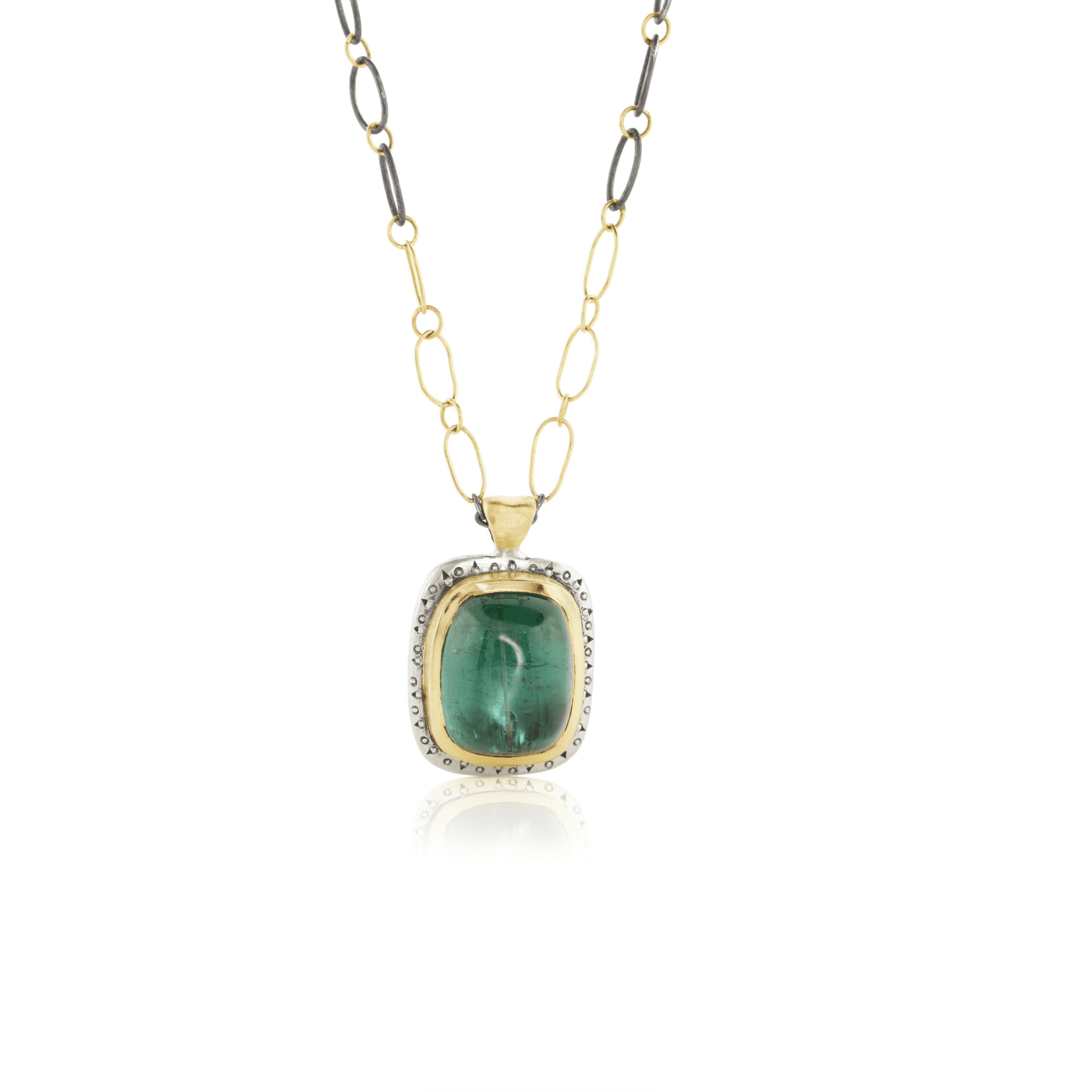 Green Tourmaline Necklace - Adel Chefridi - Mansoor Jewelers