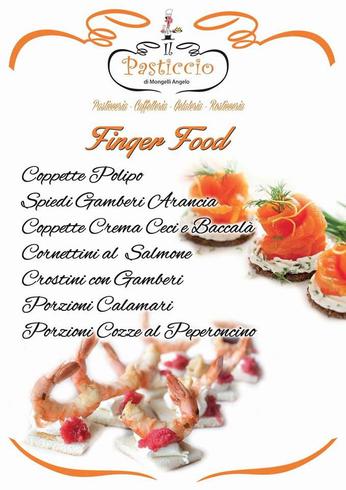 Menu finger food