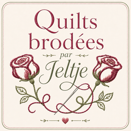 logo Quilts brod&eacute;es par Jeltje