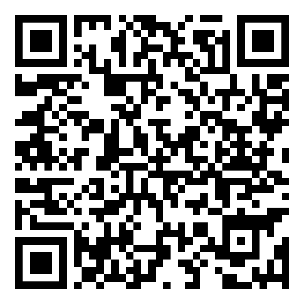 A black and white qr code on a white background.