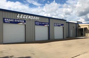 Front of the Shop, row of Garages | Legendary Service Center