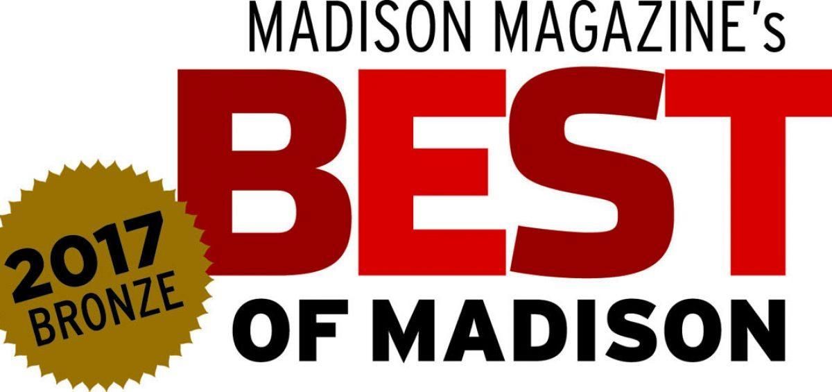 The logo for madison magazine 's best of madison