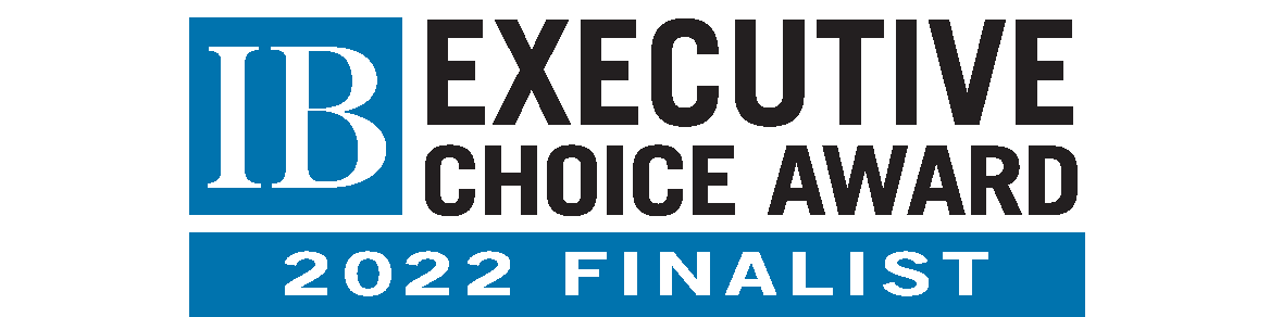 The logo for the ib executive choice award 2022 finalist.