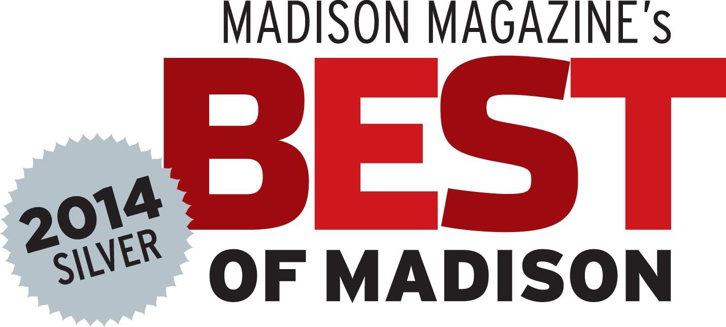 A logo for madison magazine 's best of madison