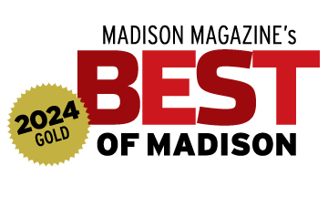 A logo for madison magazine 's best of madison