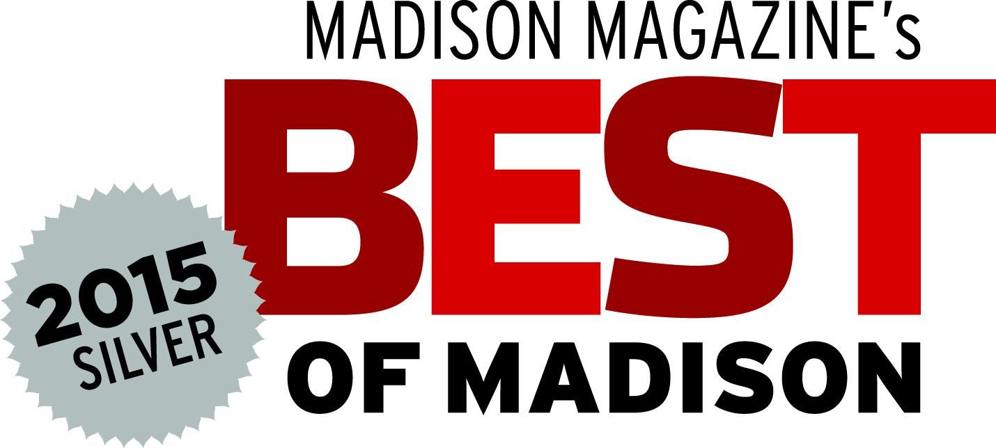 A logo for madison magazine 's best of madison